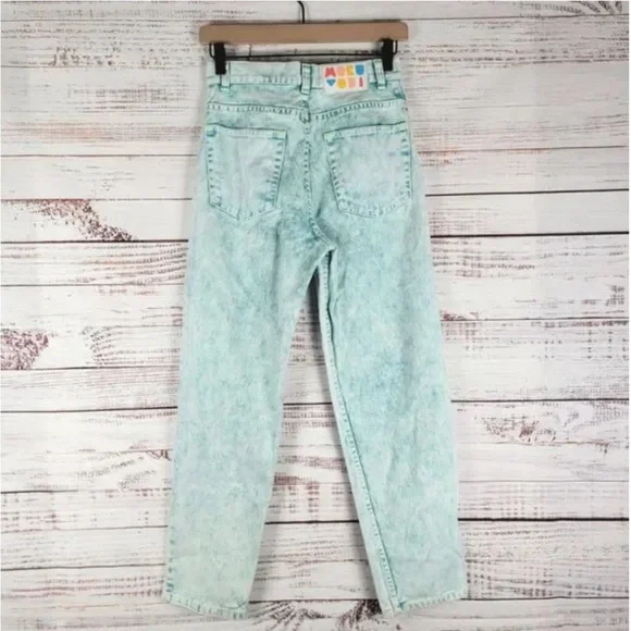 Mokuyobi Light Blue Acid Wash Jeans - Picture 2 of 2
